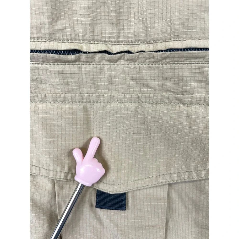 Eddie Bauer Men's XL Tall Tan Ripstop Field Jacket Khaki Utility Travel Safari - Picture 12 of 16